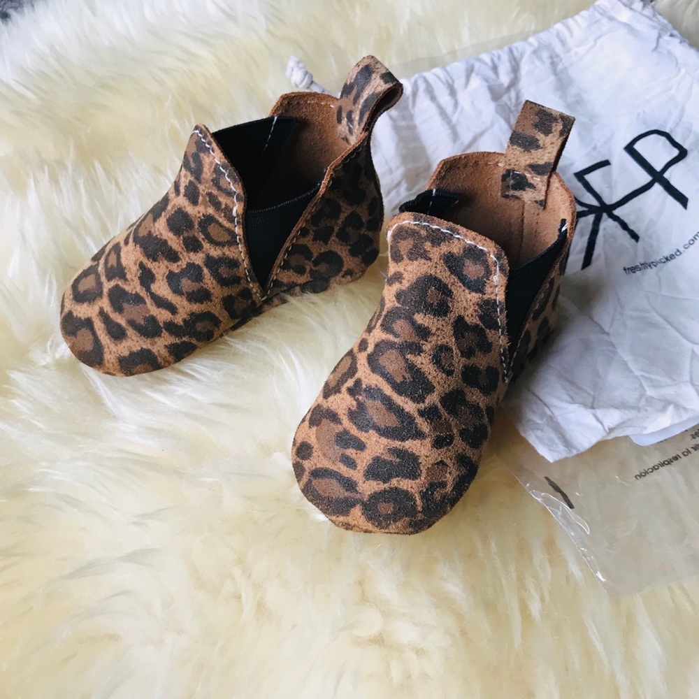 Freshly Picked | Leopard Chelsea Bootie size 3